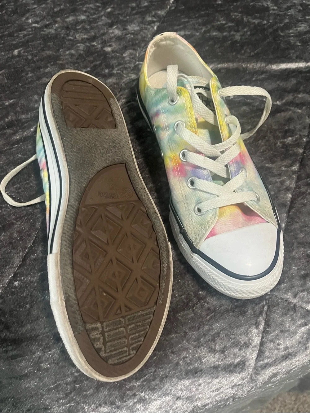Converse Kids Pastel Tie-Dye Low Top